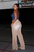 As It Was Strapless Denim Top